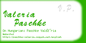 valeria paschke business card